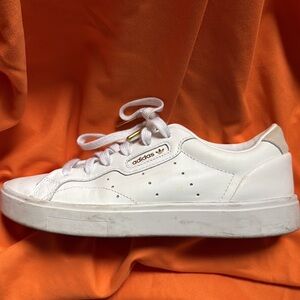 Adidas Sleek white sneakers 6.5